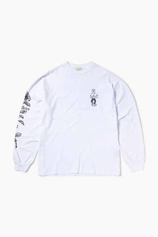 Aries Arose LS Tee Terry Blend Velvet Blend Canvas Blend