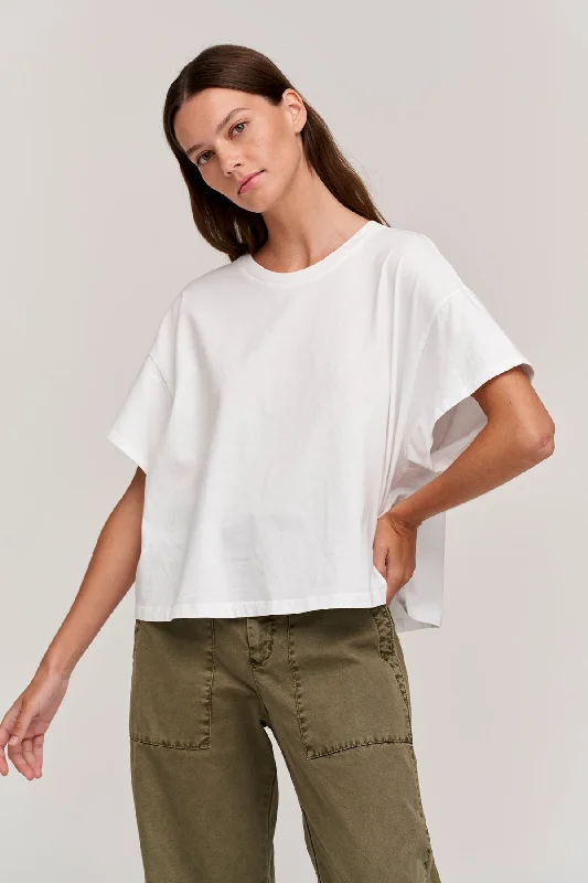 RACHELLE OVERSIZED CREW NECK TEE Elasticated Padded Insulated