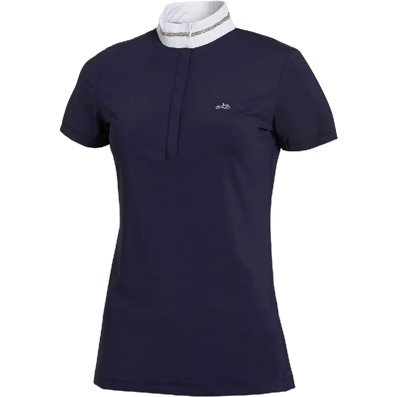 Schockemöhle Clea Ladies Competition Shirt Fashionable Cuffed Short Sleeve