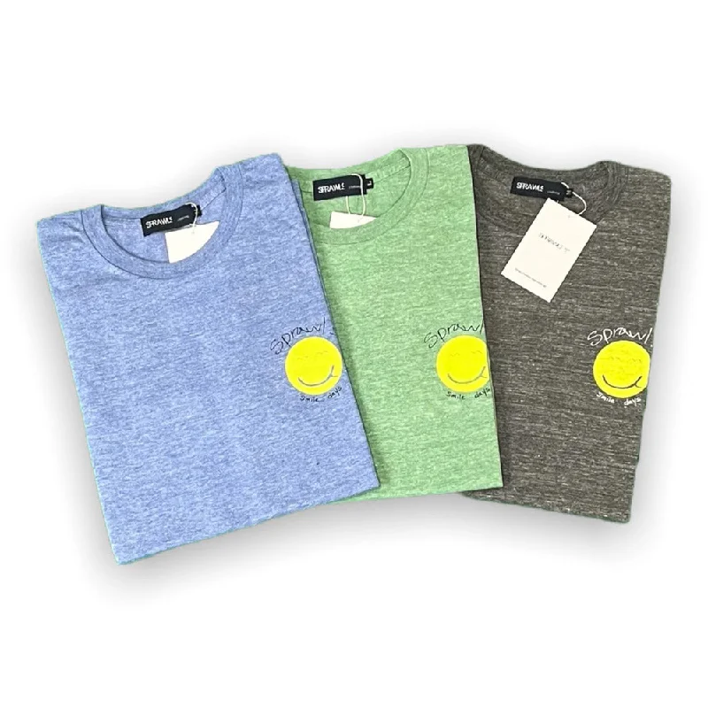 Smile 3/4 Sleeve Try Brend Tee SFL-363 Cozy Warm Stylish