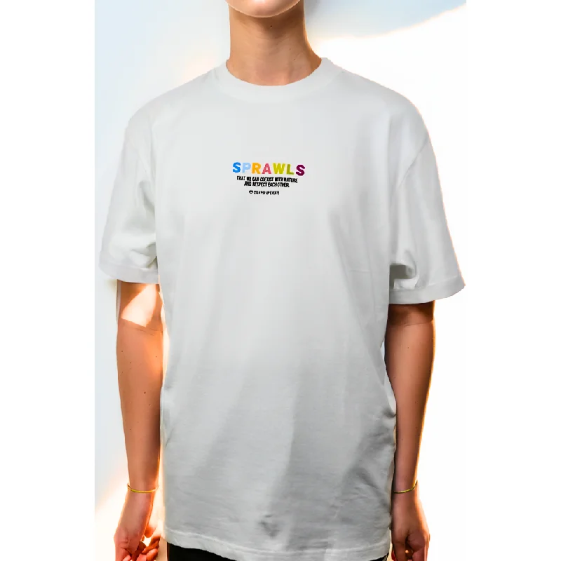 SPRAWLS rainbow logo Tee SSL-549 Print Jacquard Patchwork
