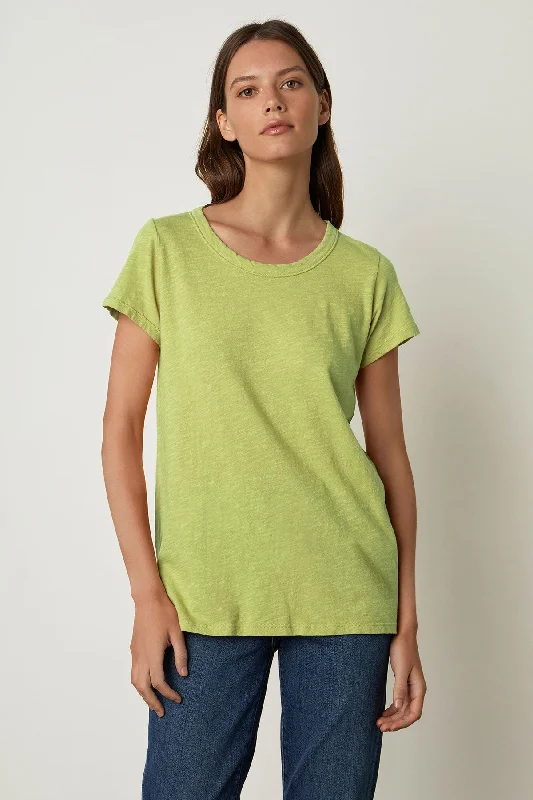 TILLY ORIGINAL SLUB CREW NECK TEE Thin T-Shirt Open Front Quick Dry