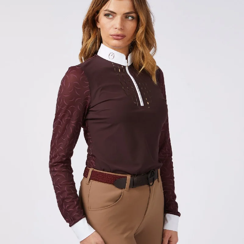 Women's Long Sleeve Competition Shirt Oklahoma Casual Button-Up Short Tee