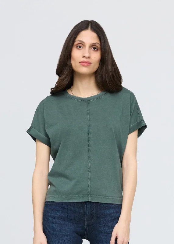 PurePima Vintage Dolman Tee - Washed Peat Anti-Pilling Machine Wash Handmade