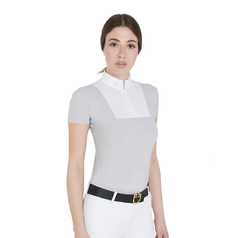 Women's Slim Fit Competition Shirt Fashionable Sheer Short Shirt