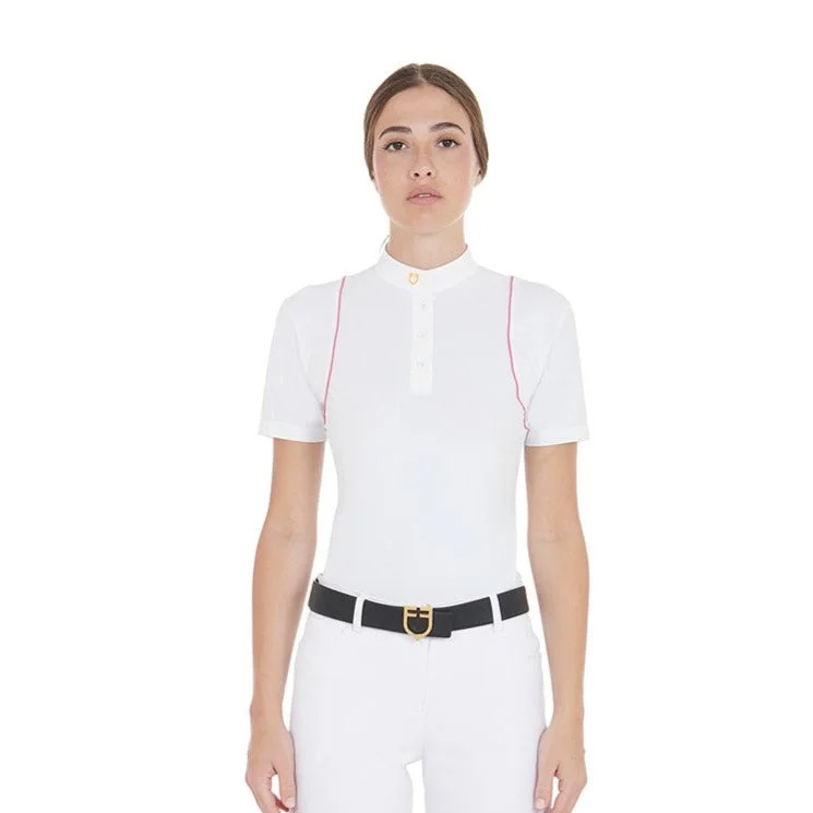 Women's Competition Polo Shirt Comfortable Stretch Short Shirt