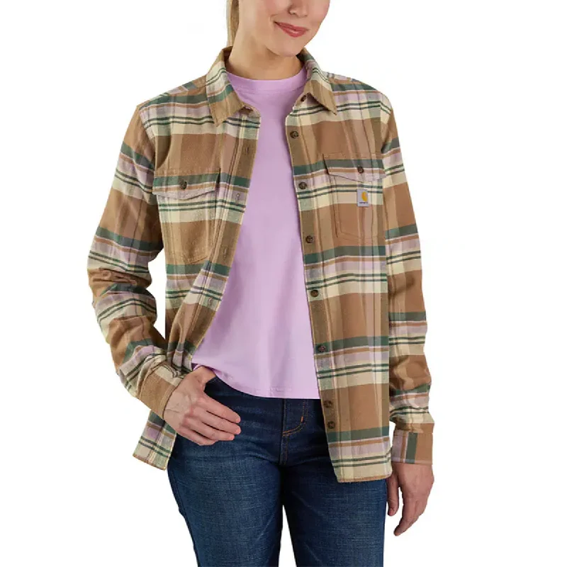 Women's Tencel Fiber Relaxed Fit Long-Sleeve Flannel Shirt 106447