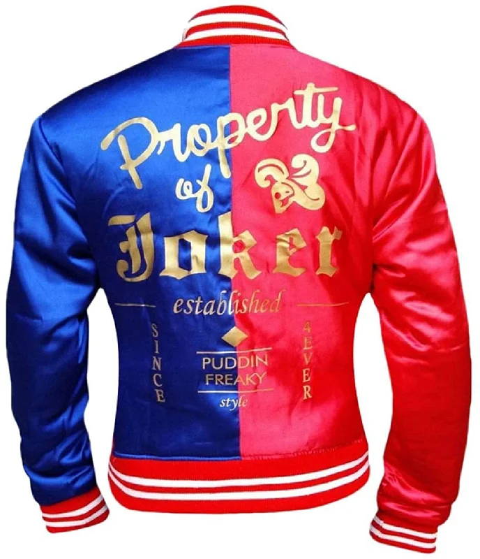 Suicide Squad Harley Quinn Jacket Toggled Jacket Drawstring Jacket Belted Jacket