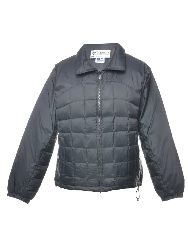 Columbia Quilted Black Puffer Jacket - L Wool Jacket Cashmere Jacket Tweed Jacket
