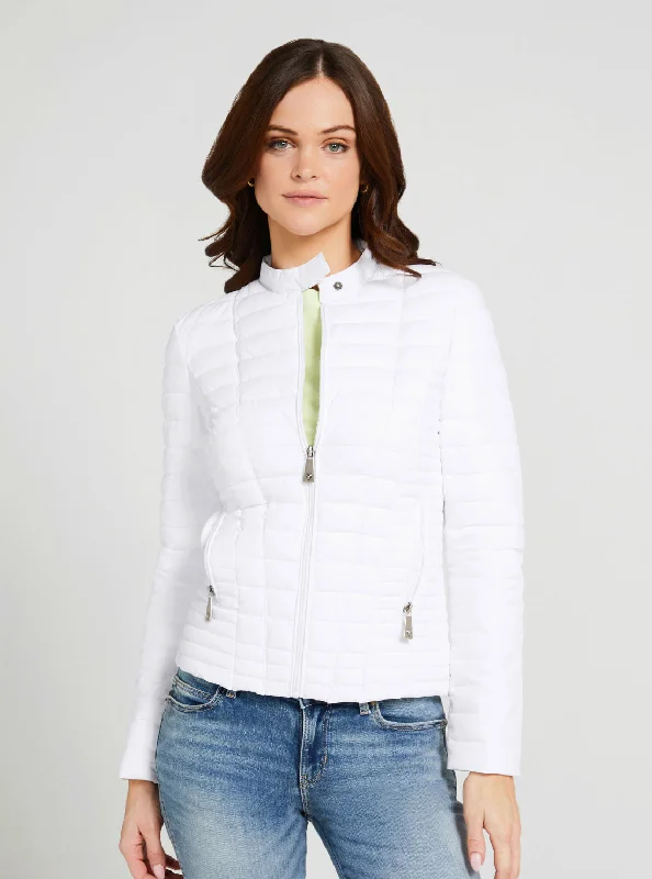 Eco White Vona Jacket Fitted Jacket Loose Jacket Oversized Jacket