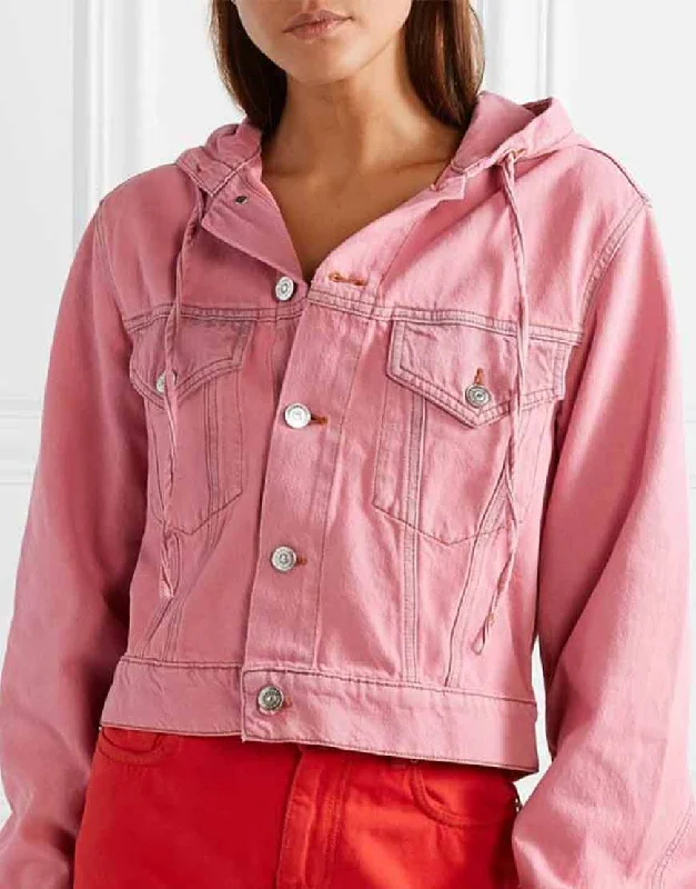 Emily Cooper Emily In Paris Pink Jacket Nylon Jacket Polyester Jacket Spandex Jacket