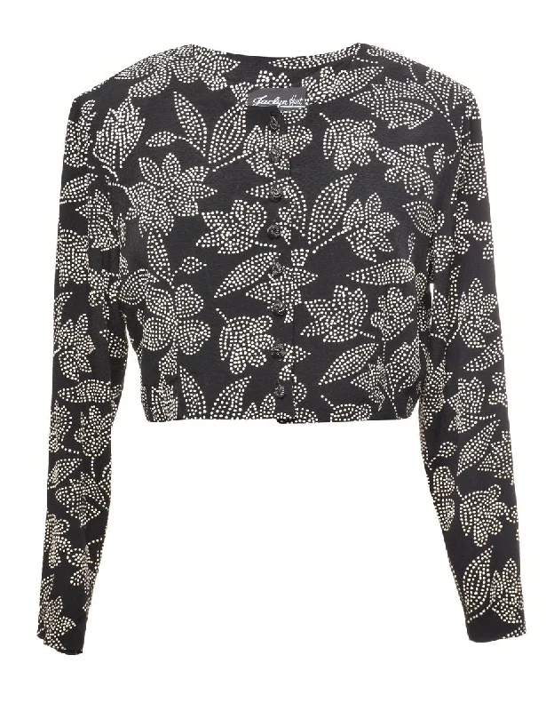 Floral Jacket - L Anorak Shell Jacket Lightweight Jacket