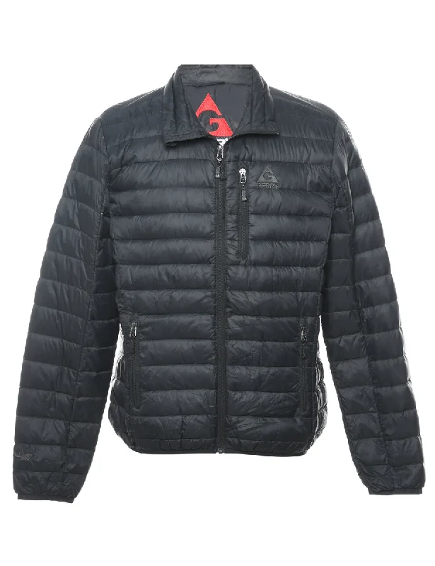 Gerry Zip Front Black Puffer Jacket - M Jacket Blazer Coat