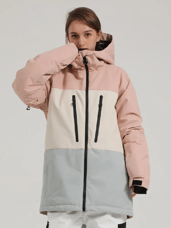 Gsou Snow Four Season Jacket - Women's Tiered Jacket Buttoned Jacket Zippered Jacket