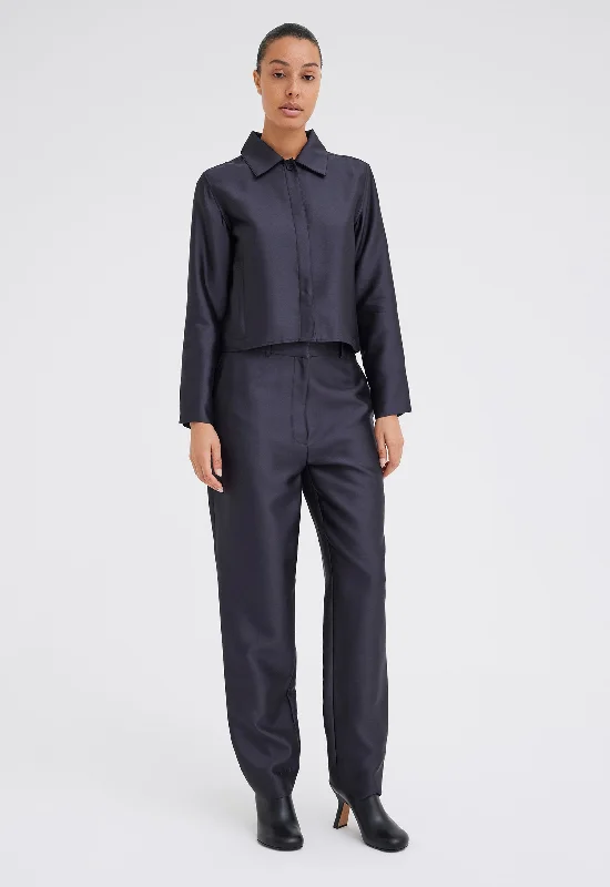 Memphis Silk Wool Jacket - Steelo Grey Wool Jacket Cashmere Jacket Tweed Jacket