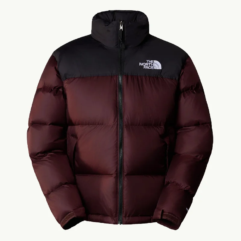 Women's 96 Retro Nuptse Jacket - Coal Brown Faux Fur Fabric Real Fur Fabric Shearling Fabric