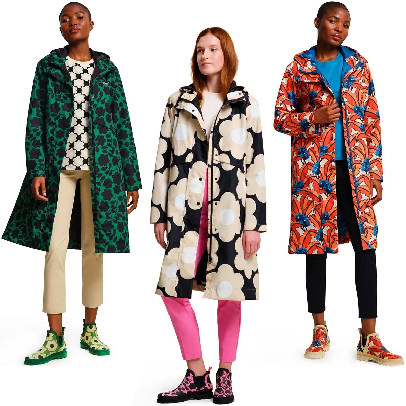 Regatta Womens Orla Kiely Waterproof Mac Jacket Coat Satin Jacket Silk Jacket Chiffon Jacket