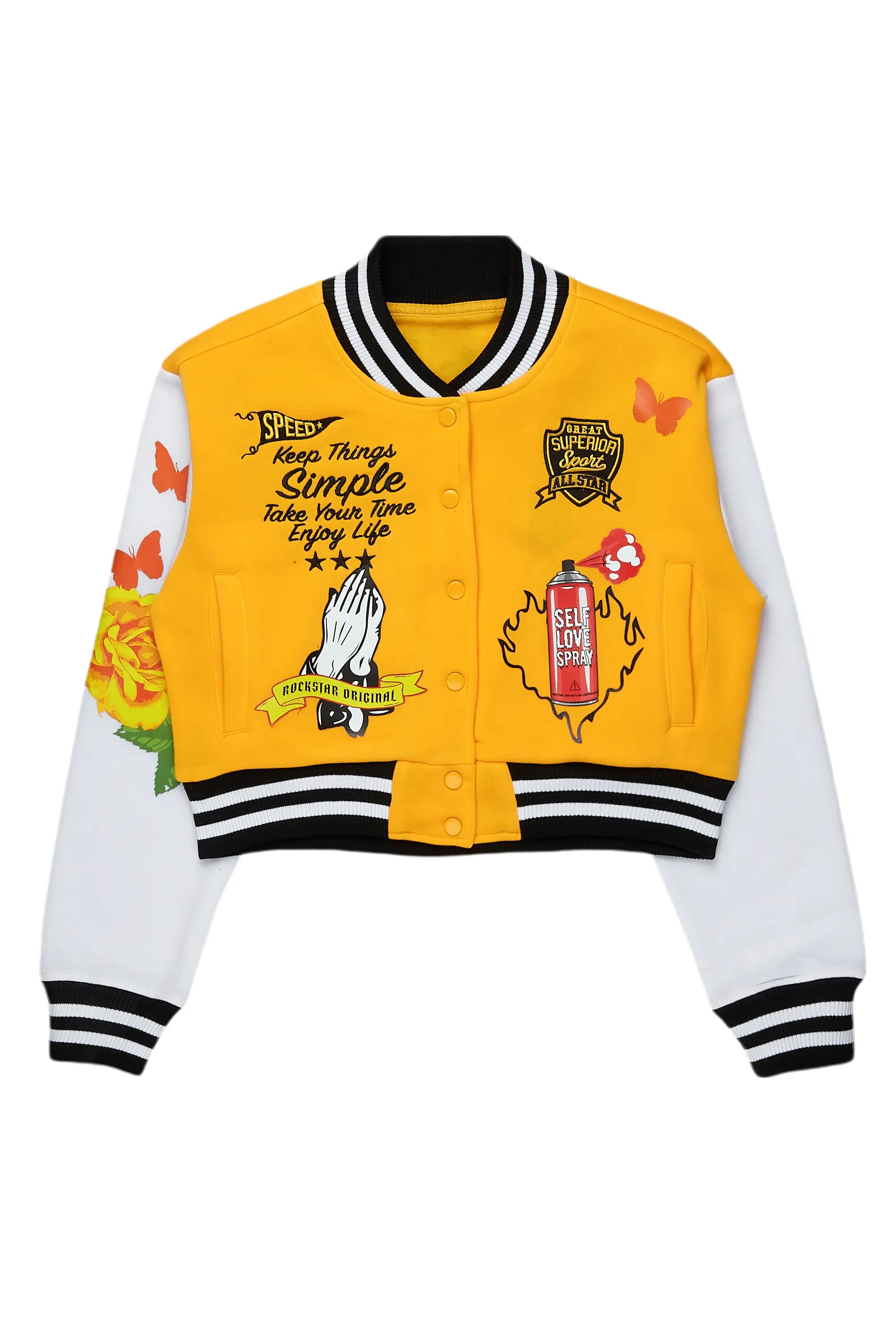 Ticoa Gold Varsity Jacket Corduroy Jacket Velvet Jacket Brocade Jacket