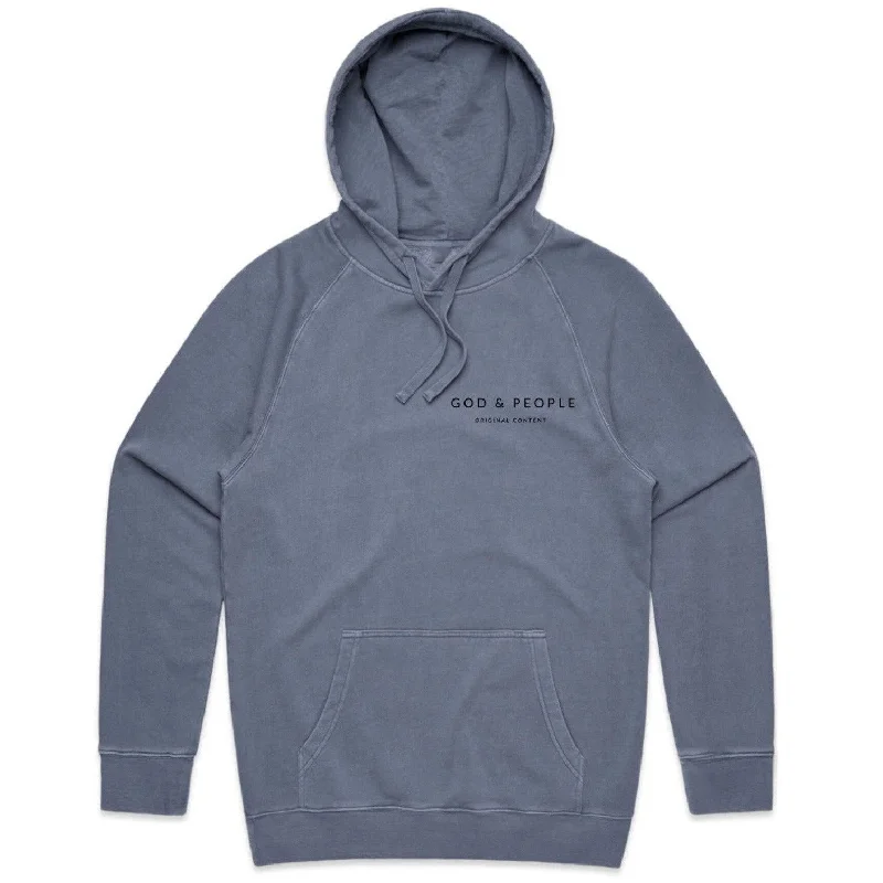 Faded Hoodie Hoodie with Emblem Brand Identity