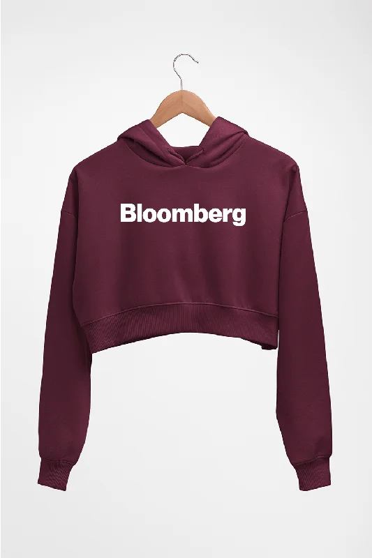Bloomberg Crop HOODIE FOR WOMEN Hoodie with Applique Textured Unique