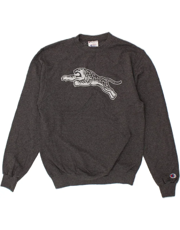 CHAMPION Mens Graphic Sweatshirt Jumper Small Grey Cotton Hooded Sweatshirt Casual Wear Street Style CHAMPION Mens Graphic Sweatshirt Jumper Small Grey Cotton Hooded Sweatshirt Casual Wear Street Style