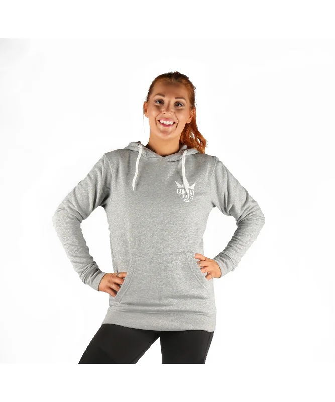 Combat Dollies Grey Hoodie Hoodie Jacket Zipper Layering