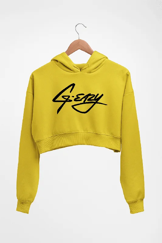 g-eazy Crop HOODIE FOR WOMEN Hoodie with Crew Neck Simple Timeless