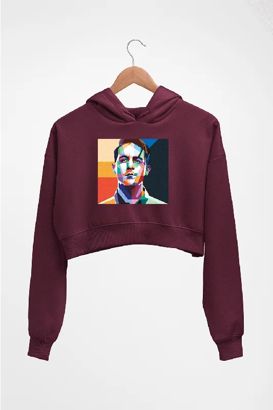 g-eazy Crop HOODIE FOR WOMEN Hoodie with Ribbed Neckline Snug Warm