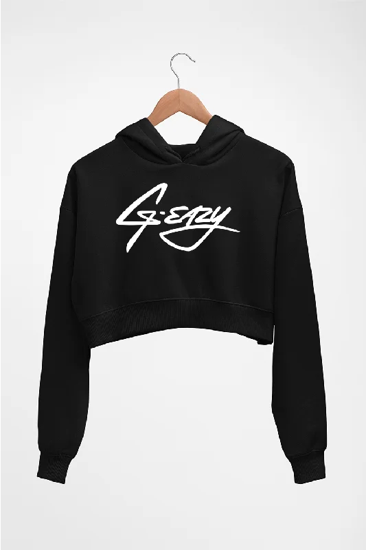 g-eazy Crop HOODIE FOR WOMEN Hoodie with Button Placket Classic Preppy