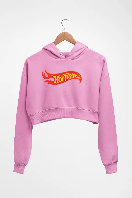 hot wheels Crop HOODIE FOR WOMEN Hoodie with Crew Neck Simple Timeless