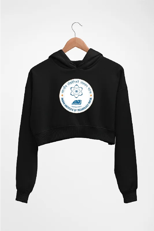 IIT Patna Crop HOODIE FOR WOMEN Hoodie with Color Block Contrast Stylish