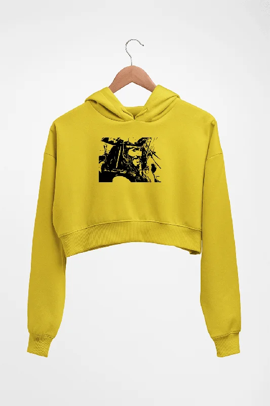 jack sparrow Crop HOODIE FOR WOMEN Hoodie with Slim Fit Tailored Modern