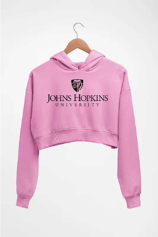 johns hopkins university Crop HOODIE FOR WOMEN Hoodie with Zipper Placket Modern Functional johns hopkins university Crop HOODIE FOR WOMEN Hoodie with Zipper Placket Modern Functional