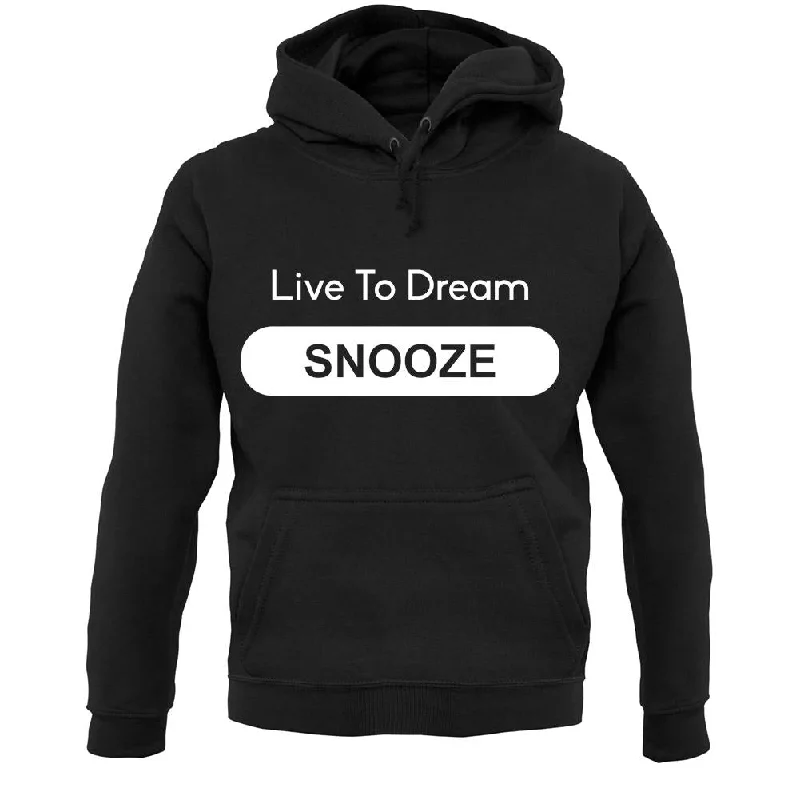 Live To Dream Snooze Unisex Hoodie Hoodie with Gradient Ombre Colorful