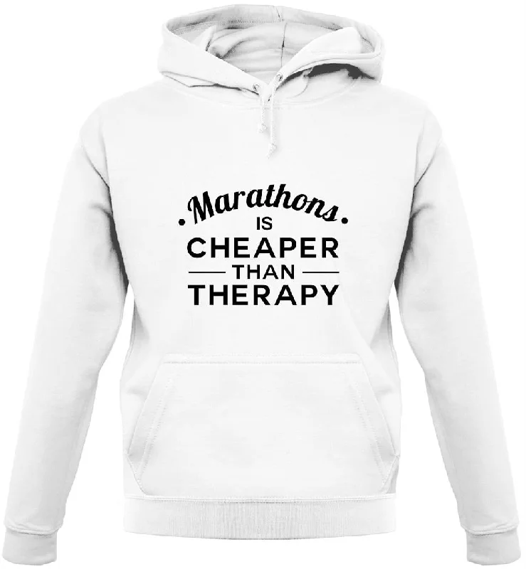 Marathons Are Cheaper Than Therapy Unisex Hoodie