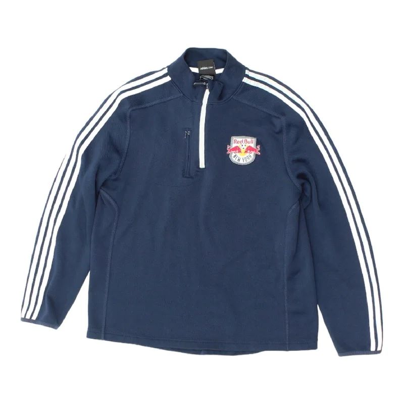 New York Red Bulls Mens Navy Half Zip Adidas Sweatshirt | Football Sportswear