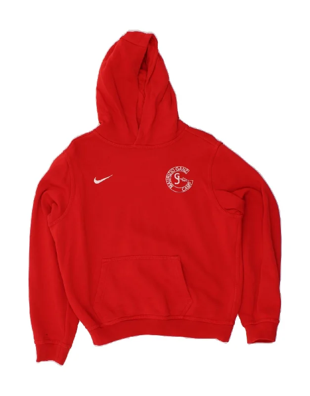 NIKE Boys Graphic Hoodie Jumper 12-13 Years Large Red Hoodie with Earth Tones Natural Calm NIKE Boys Graphic Hoodie Jumper 12-13 Years Large Red Hoodie with Earth Tones Natural Calm
