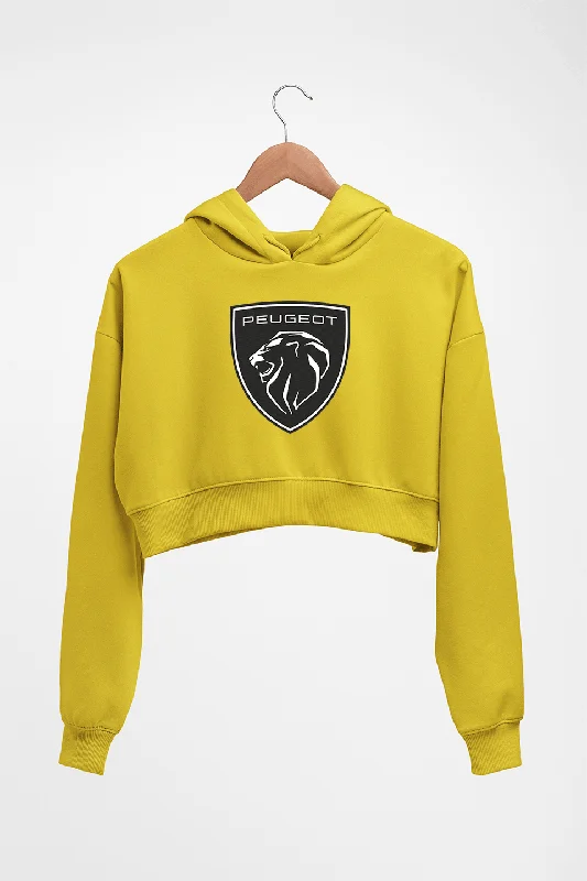 Peugeot Crop HOODIE FOR WOMEN Hoodie with Strings Custom Fit Adjustable