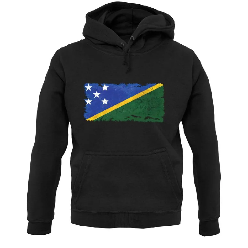 Solomon Islands Grunge Style Flag Unisex Hoodie Hoodie with Crew Neck Simple Timeless Solomon Islands Grunge Style Flag Unisex Hoodie Hoodie with Crew Neck Simple Timeless