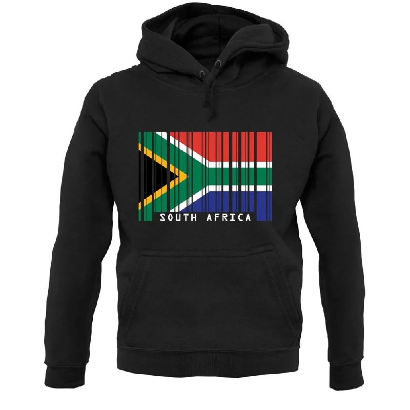 South Africa Barcode Style Flag Unisex Hoodie Hoodie with Zipper Placket Modern Functional South Africa Barcode Style Flag Unisex Hoodie Hoodie with Zipper Placket Modern Functional