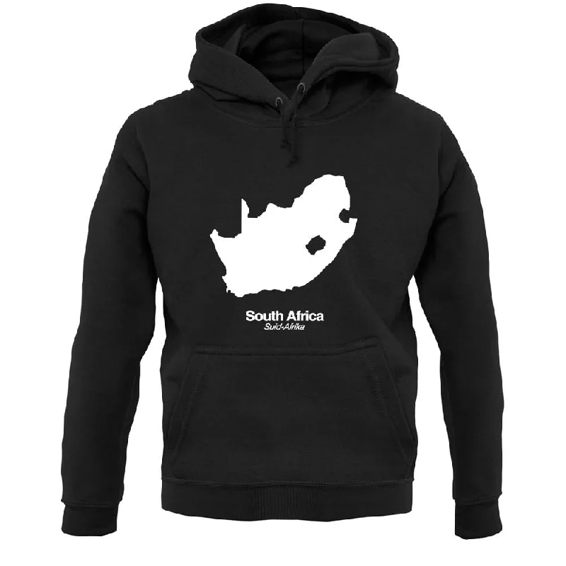 South Africa Silhouette Unisex Hoodie Hoodie with High-Low Hem Asymmetrical Trendy