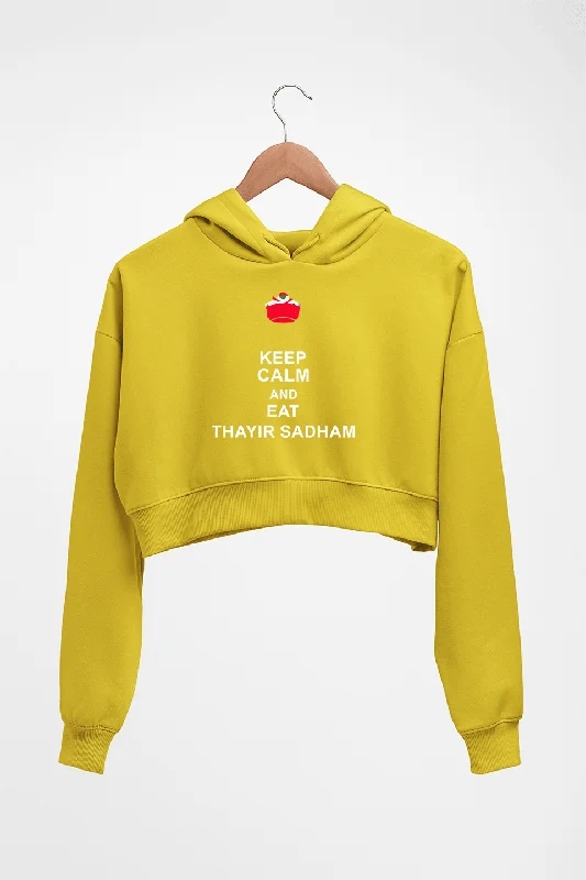 thayir sadam Crop HOODIE FOR WOMEN Hoodie with Drawstring Waist Adjustable Fitted