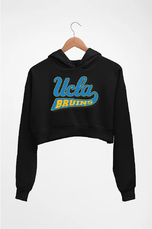 UCLA Bruins Crop HOODIE FOR WOMEN Hoodie with Ribbed Hem Stretchable Secure