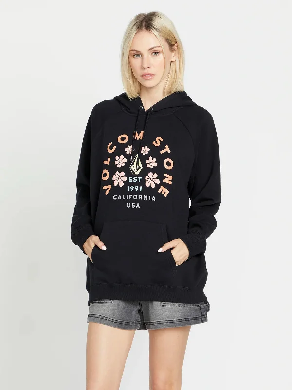 Volcom Women's Truly Stoked BF Hoodie Hoodie with Stripes Bold Sporty