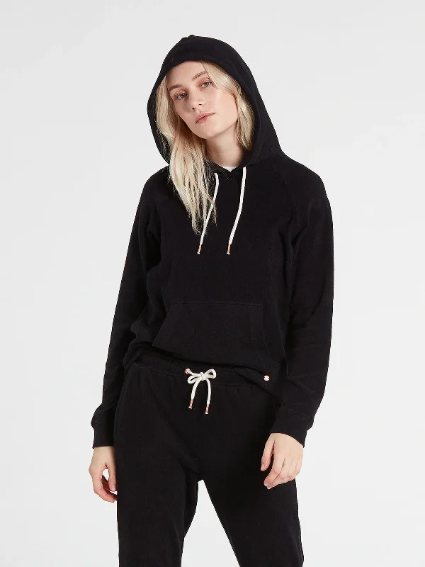 Volcom Women's Lived In Lounge Hoodie Hoodie with Mesh Breathable Sporty