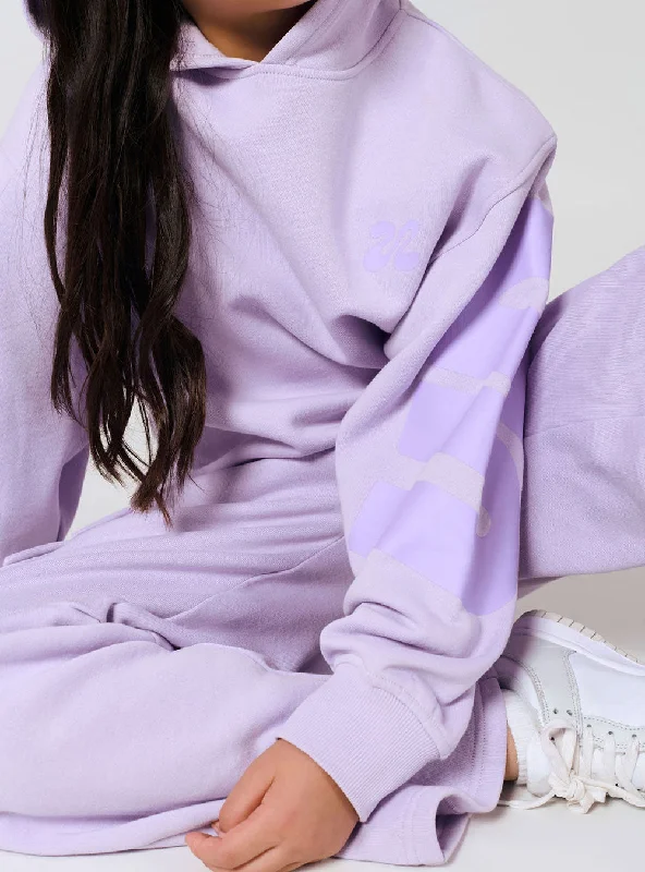 Adults Upstage Logo Freestyle Oversized Hoodie Lavender Hoodie with Relaxed Fit Easy Casual Adults Upstage Logo Freestyle Oversized Hoodie Lavender Hoodie with Relaxed Fit Easy Casual