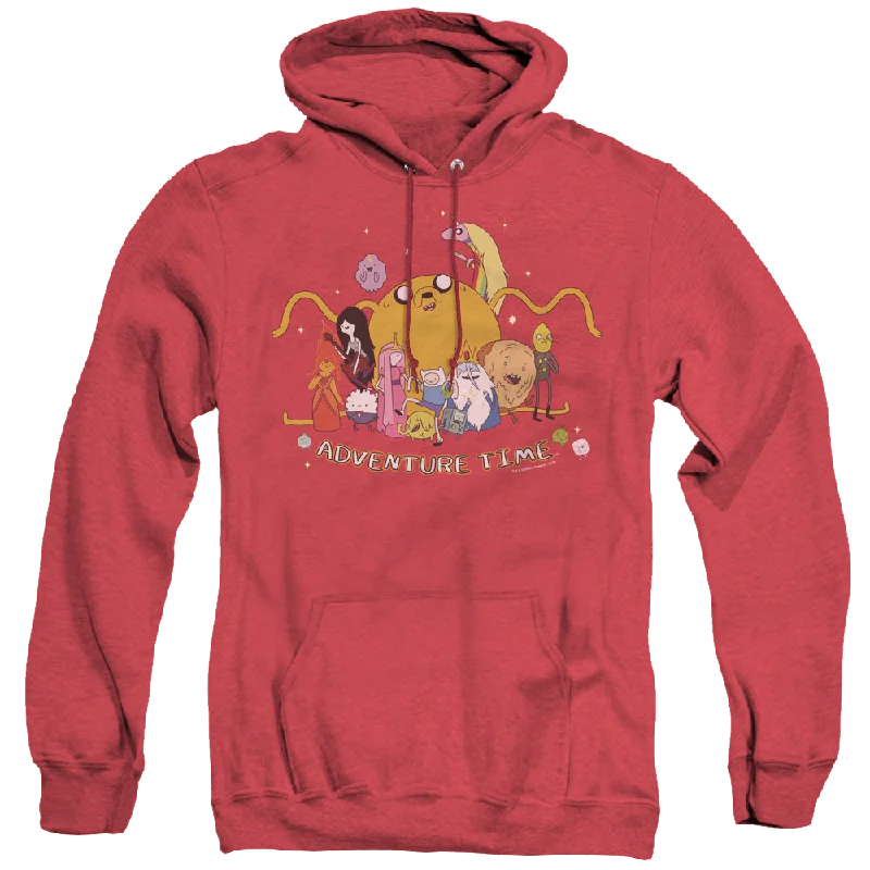 Adventure Time Outstretched - Heather Pullover Hoodie Leg Sleeve Comfort