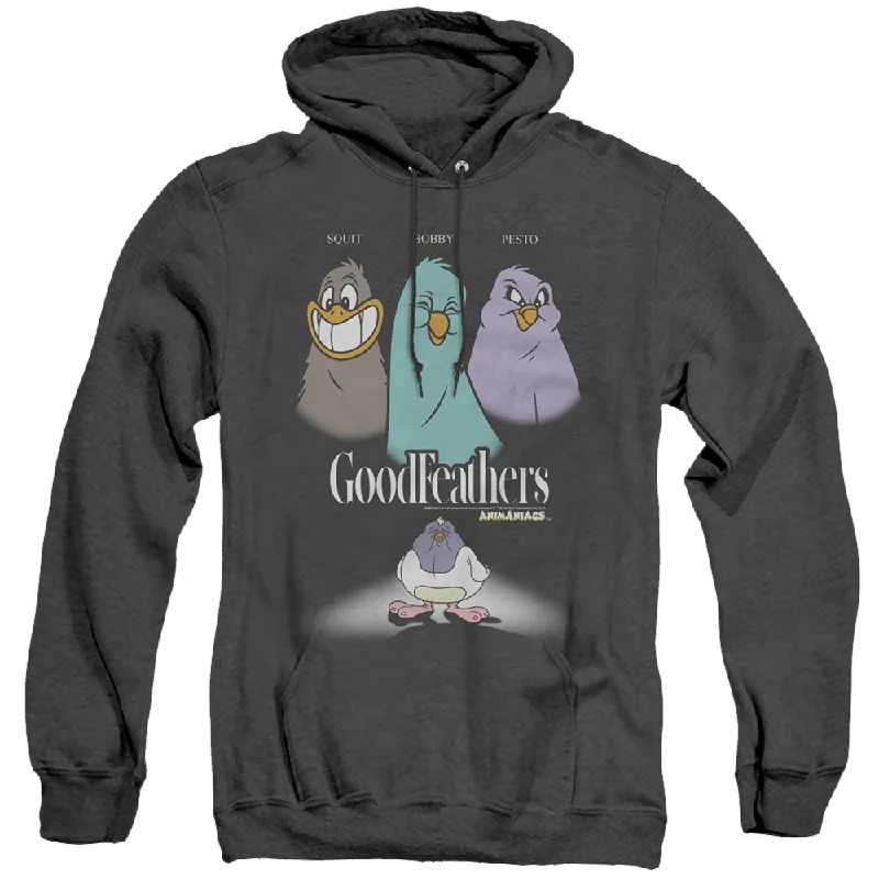 Animaniacs Goodfeathers - Heather Pullover Hoodie Elbow Length Sleeve