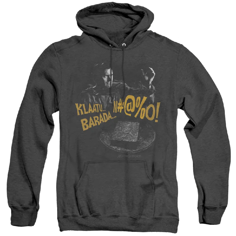 Army of Darkness - Heather Pullover Hoodie Mock Neck Pullover