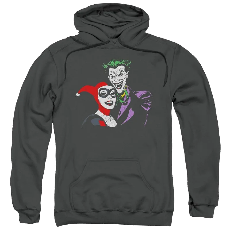 Batman Joker & Harley - Pullover Hoodie Ruffle Neck Pullover